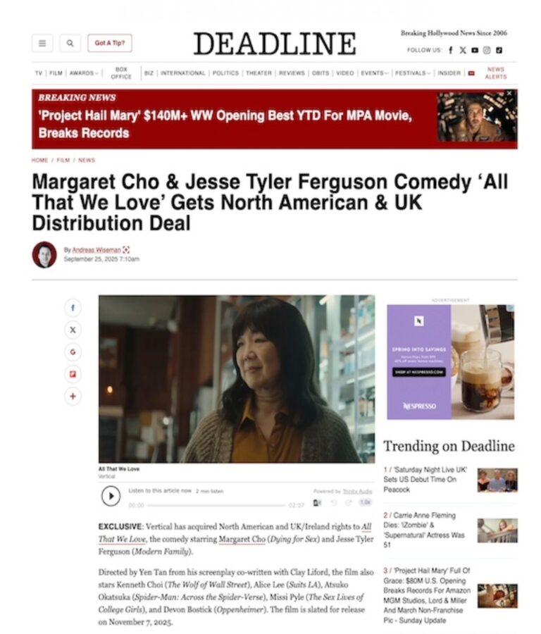 Deadline, Margret Cho, Unapologetic Projects